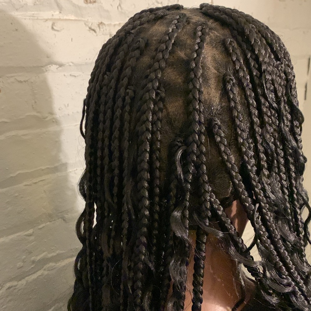 Boho Braided Full Lace Wig 36”Long Synthetic - Picture 4 of 9